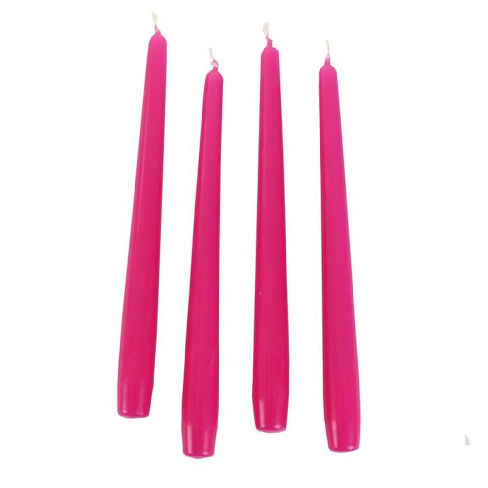 Bolsius Fuchsia Tapered Candle 25cm (Pack of 12) Extra Image 1
